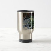 Gele deffodils in de sneeuw reisbeker (Center)