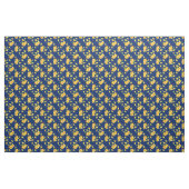 Gele deffodils op Navy Blue Stof (Yard (91,4 cm))