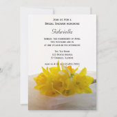 Gele deffodils op Vrijgezellenfeest van de Witte L Kaart (Voorkant)