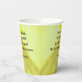 Gele deffodils-scripts papieren bekers (Links)