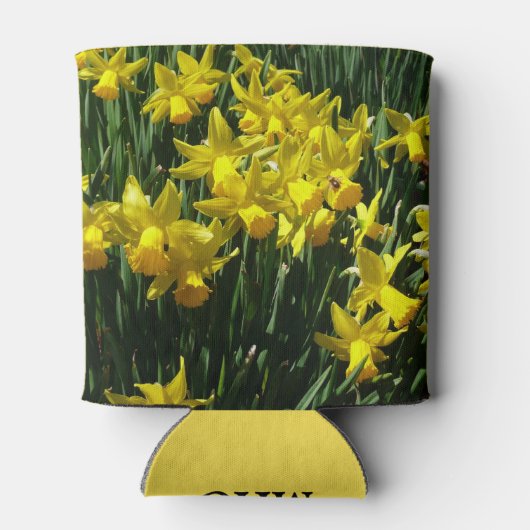 Gele deffodis ik Cheery Spring Flowers Blikjeskoeler (Achterkant)