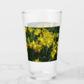Gele deffodis ik Cheery Spring Flowers Glas (Achterkant)