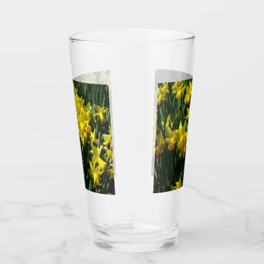 Gele deffodis ik Cheery Spring Flowers Glas (Rechts)