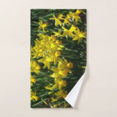Gele deffodis ik Cheery Spring Flowers Handdoek (Handdoek)
