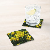 Gele deffodis ik Cheery Spring Flowers Kartonnen Onderzetters (Insitu)
