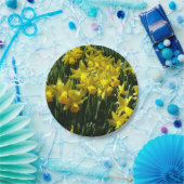 Gele deffodis ik Cheery Spring Flowers Papieren Bordje (Feest)