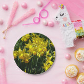 Gele deffodis ik Cheery Spring Flowers Papieren Bordje (Feest)