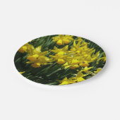 Gele deffodis ik Cheery Spring Flowers Papieren Bordje (Gekanteld)