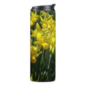 Gele deffodis ik Cheery Spring Flowers Thermosbeker (Gedraaid links)