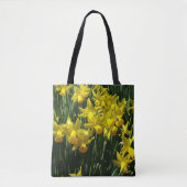 Gele deffodis ik Cheery Spring Flowers Tote Bag (Voorkant)