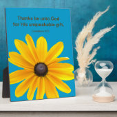 Gele deisy Flower Quote Plaque Fotoplaat (Zijkant)