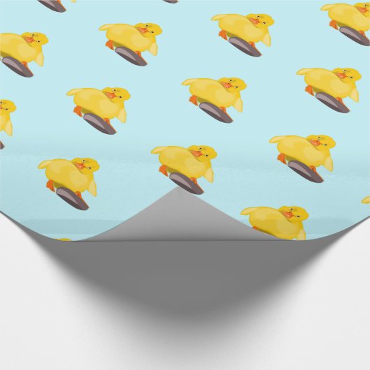 Gele deklare ompvorm - uw kleur / tekst cadeaupapier (Hoek)