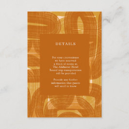 Gele detailgegevens voor Retro-arches en -bochten Informatiekaartje