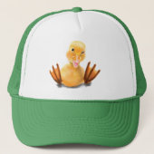 Gele deugen Tucker Hat Smile Trucker Pet (Voorkant)