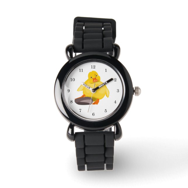 Gele deugende Baby Horloge (Voorkant)