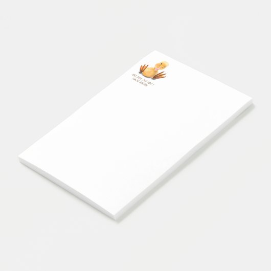 Gele deugende speelwink Happy Smile Post-it® Notes (Schuin)