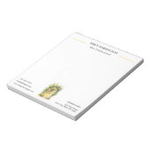Gele Deur Waterverf Makelaar Notitieblok (Linkerzijde)