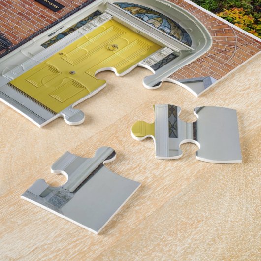 Gele deuren in Ierland Legpuzzel (Zijkant)