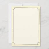 Gele Diamant Edelsteen Sieraden. 50 gouden bruilof Kaart (Achterkant)