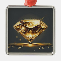 Gele diamant en zwart