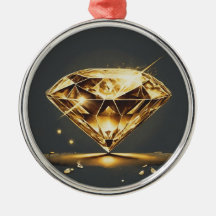 Gele diamant en zwarte achtergrond