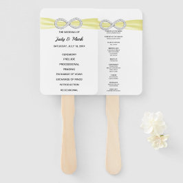 Gele Diamant Infinity Trouwprogramma Fans Handwaaier