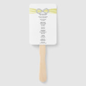 Gele Diamant Infinity Trouwprogramma Fans Handwaaier (Achterkant)