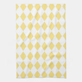 Gele Diamant Ontwerp Theedoek (Verticaal)