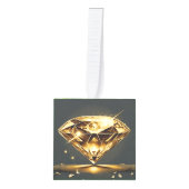 Gele Diamant Ontworpen Decoratie (Voorkant)