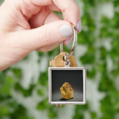 Gele diamant, ruw sleutelhanger (Hand)