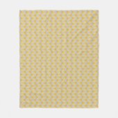 Gele diamanten fleece deken (Voorkant)