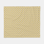 Gele diamanten fleece deken (Voorkant (Horizontaal))