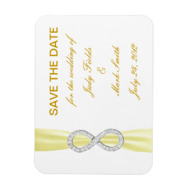 Gele diamanten oneindig sparen de Datum Magnet Magneet