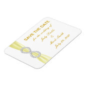 Gele diamanten oneindig sparen de Datum Magnet Magneet (Linkerzijde)