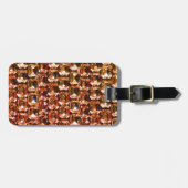 Gele diamanten, oranje diamanten, edelstenen bagagelabel (Voorkant horizontaal)