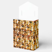 Gele diamanten, oranje diamanten, gemstone bedankdoosjes (Geopend)