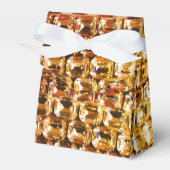 Gele diamanten, oranje diamanten, gemstone bedankdoosjes (Voorkant Zijde)