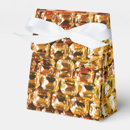 Gele diamanten, oranje diamanten, gemstone bedankdoosjes