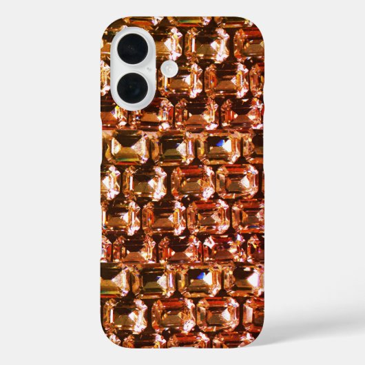 Gele diamanten oranje diamanten roze edelsteen Case-Mate iPhone case (Achterkant)