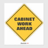 Gele diamanten wegenkast sticker (Vel)