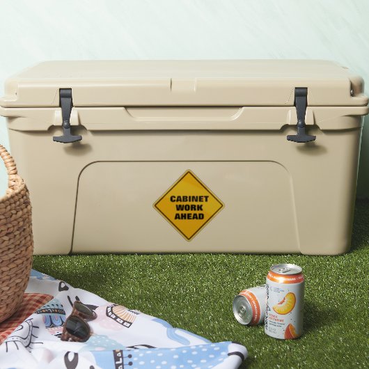 Gele diamanten wegenkast sticker (Koeler)