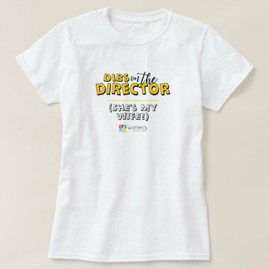 Gele dibs op de directeur t-shirt (Design voorkant)