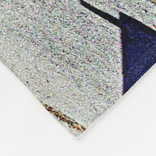 Gele diesellocomotieftrein - Naam Canvas toevoegen Fleece Deken (Hoek)