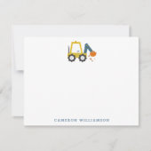 Gele digitale trucjes gepersonaliseerde schrijfkun bedankkaart (Voorkant)