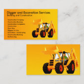 Gele digitaliseringsconstructeur visitekaartje (Voorkant / Achterkant)