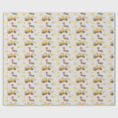 Gele digitaliseringsconstructie met Kinder deuk Cadeaupapier (Vlak)