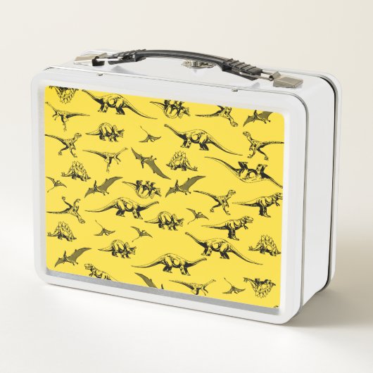 Gele dinosauriakoestel (Achterkant)