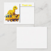  Gele dinosauriërs kinderbriefkaart Notitiekaartje (Voorkant / Achterkant)