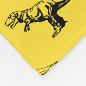 Gele dinosaurions Blanket Fleece Deken (Hoek)