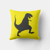 Gele dinosaurus kussen (Achterkant)